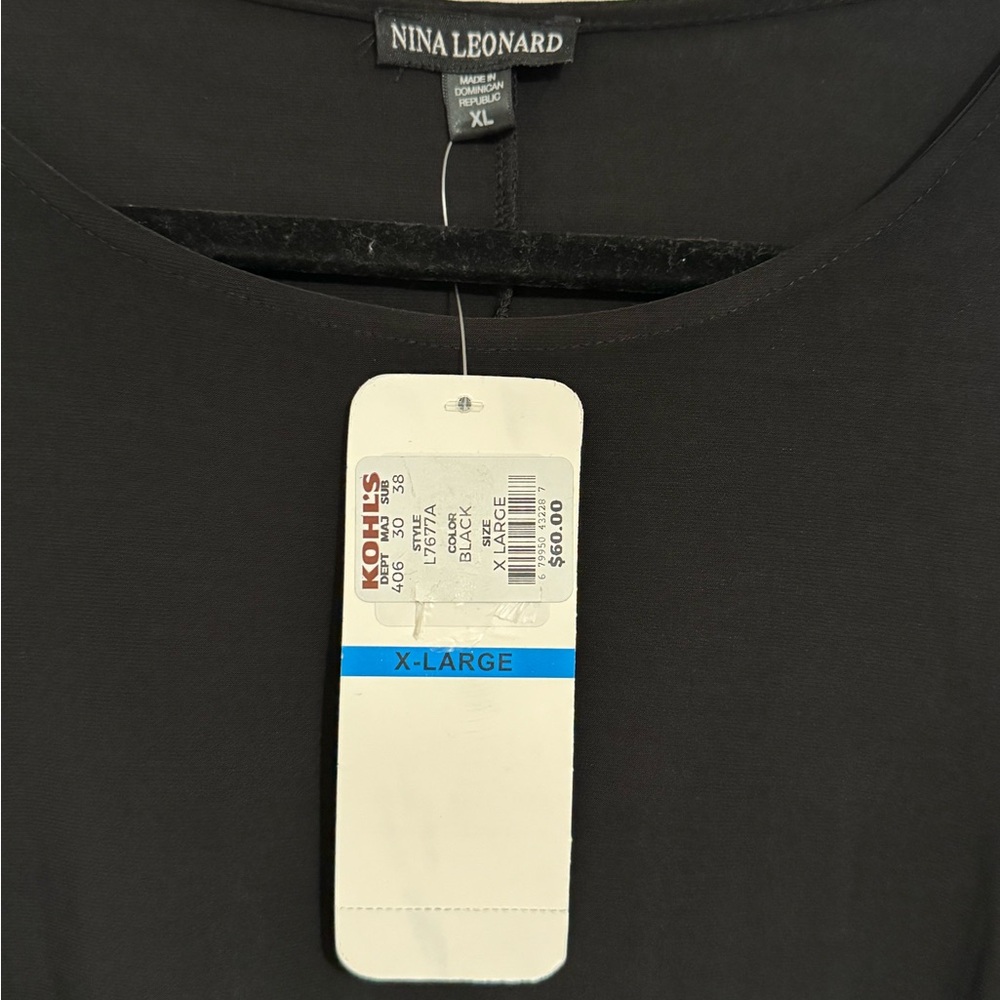 Nina Leonard Cold Shoulder Dress Sz XL - Picture 3 of 5